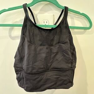 LULULEMON Black Mesh Women's Sports Bra